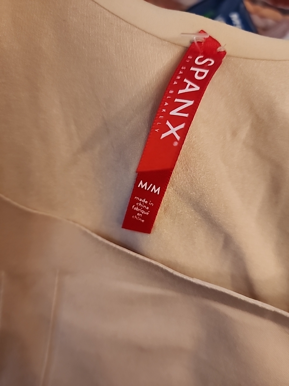 Spanx Thinstincts 2.0 Open Bust Mid Thigh Beige Bodysuit - Picture 6 of 7